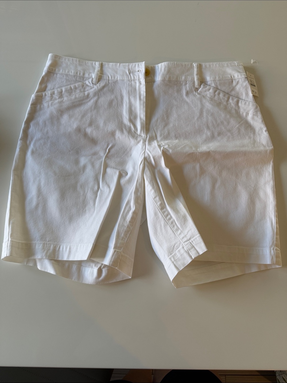 Talbots White Bermuda Shorts